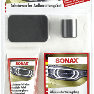 SONAX KIT RESTURADOR Y SELLADOR DE FAROS